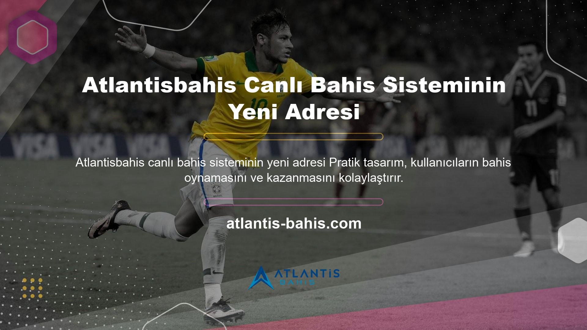 Atlantisbahis canlı bahis sistemi, kullanıcılarına harika bahis bonusları sunan modern bir bahis sitesi ve platformudur
